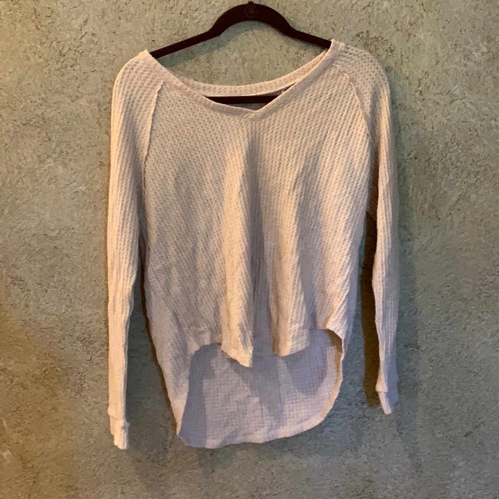 Beige long sleeve top from American eagle.